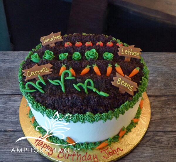 A-113 VEGETABLE GARDEN CAKE