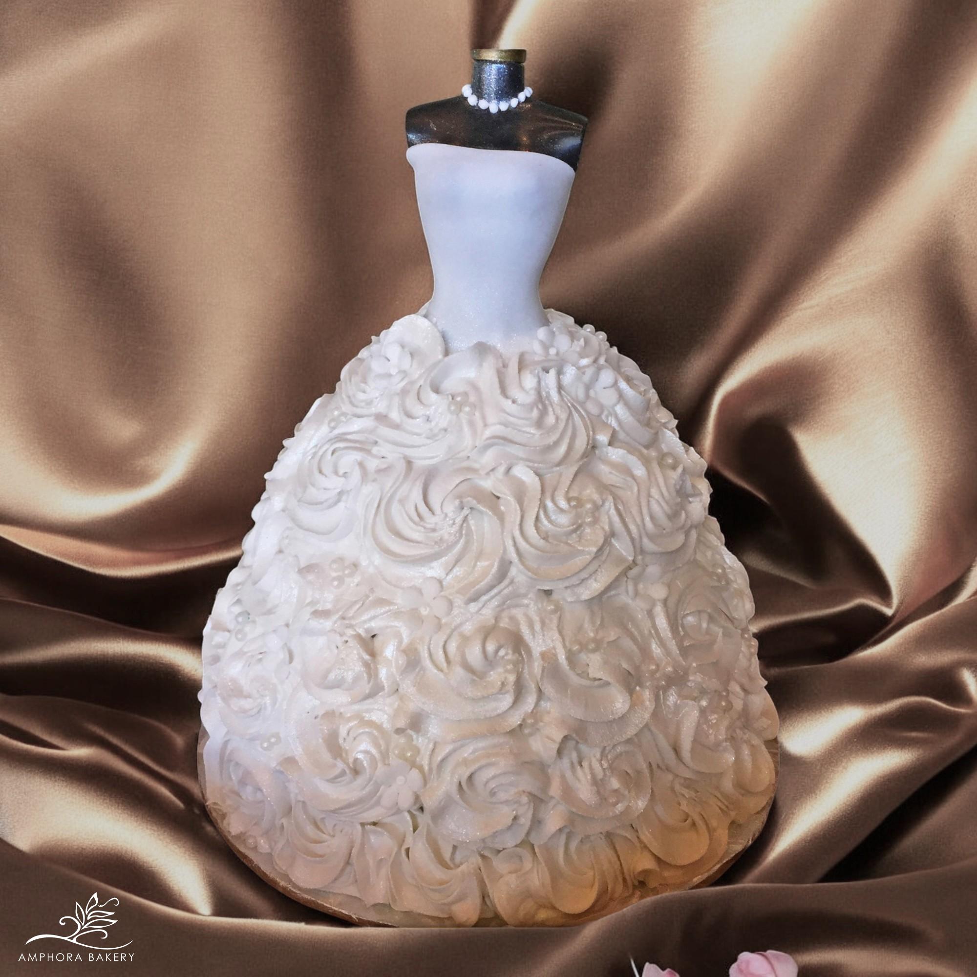 S-24 WEDDING DRESS CAKE Amphora Bakery S-24 WEDDING DRESS CAKE Amphora Bakery
