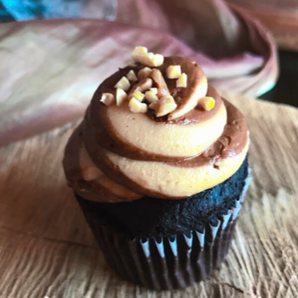 Peanut butter and Nuts Chocolate Cupcake