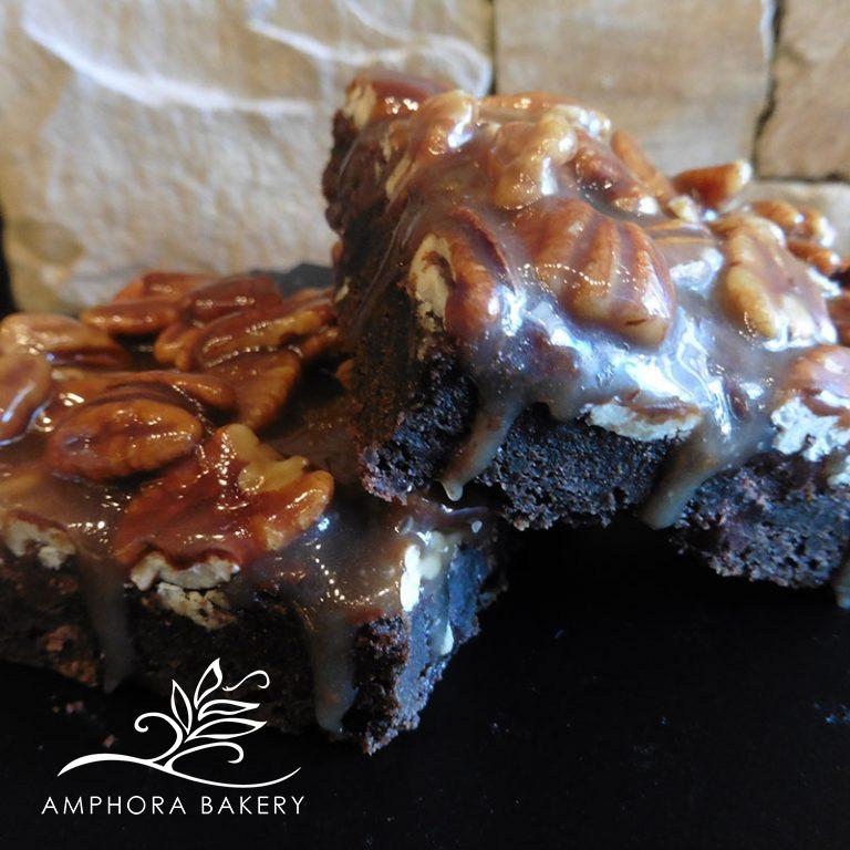 CARAMEL PECAN BROWNIE — Amphora Bakery
