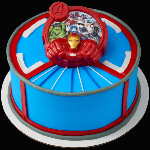 IRON MAN BIRTHDAY PERSONALISED 7.5 INCH PRE-CUT EDIBLE ICING CAKE TOPPER  RZ30 : Amazon.co.uk: Grocery