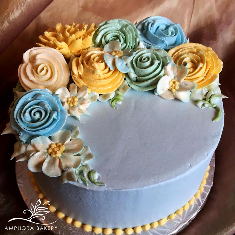 A 123 Pastel Floral Cake Amphora Bakery
