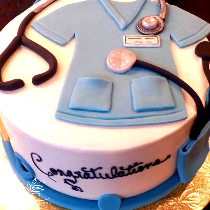 Nurse Red Medical Cake - Doctor themed cakes in Lahore